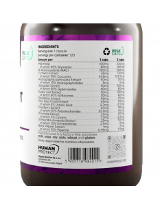 Liver Support HUMAN PROTECT 120 caps FITNESSPOWER.EU 2